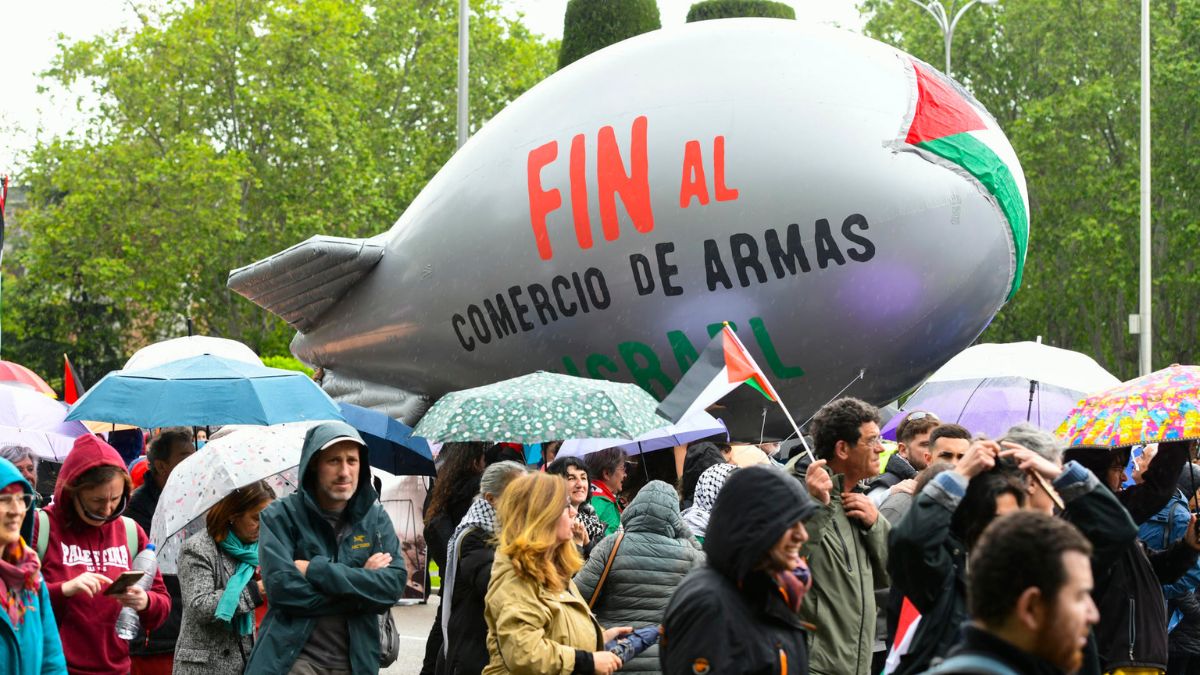 Miles de personas protestan por el «genocidio» palestino y la venta de armas a Israel