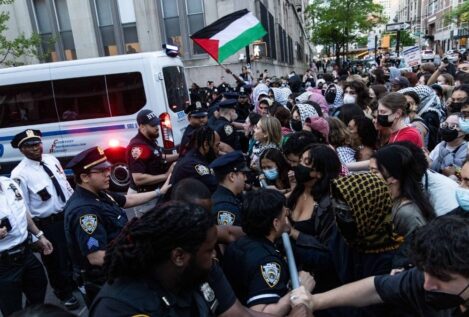 Manifestantes contra la guerra en Gaza irrumpen en la Universidad de Columbia (EEUU)