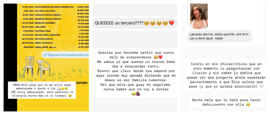 María Pombo confirma en sus redes sociales que quiere un nuevo embarazo