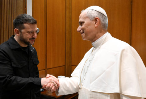El papa León XIV recibe a Zelenski en el Vaticano en audiencia privada