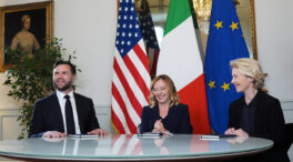 Vance espera «mayor sinergia» entre EEUU y la UE tras la reunión con Von der Leyen y Meloni