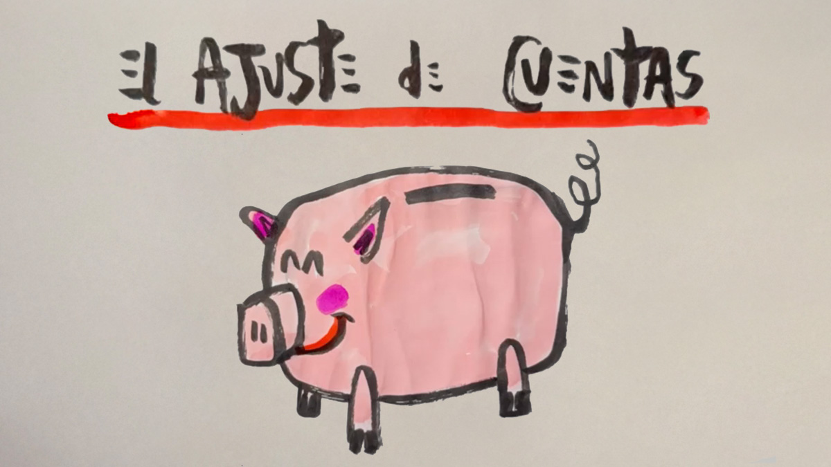La viñeta animada sobre... el ajuste de cuentas