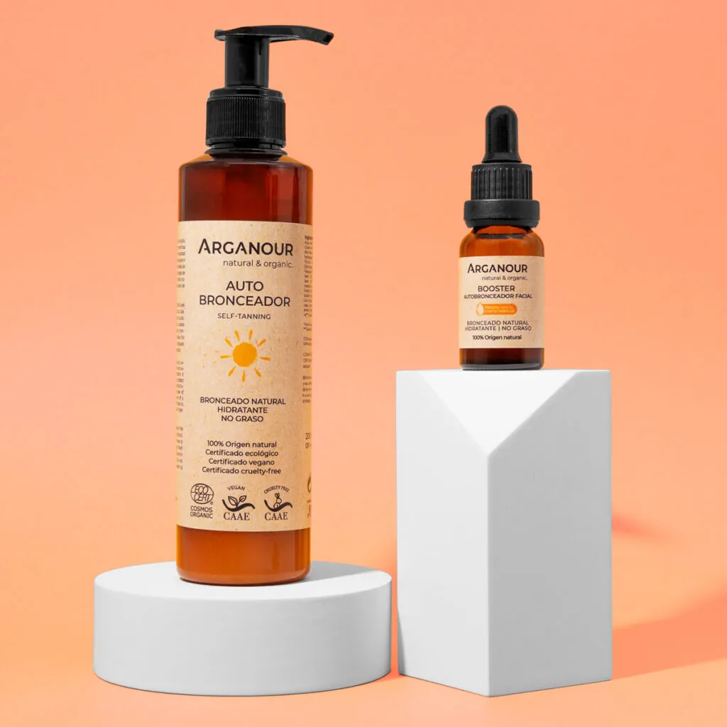 Autobronceadores con activos naturales de Arganour