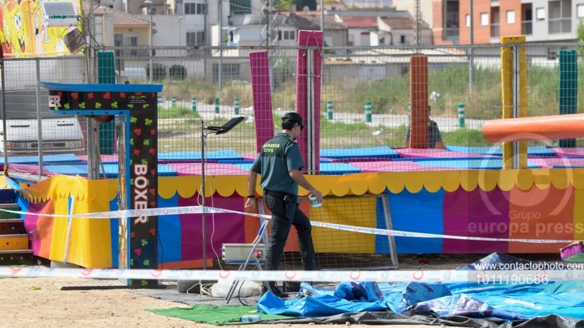En libertad los dos detenidos por la muerte de una niña en una atracción de feria en Murcia