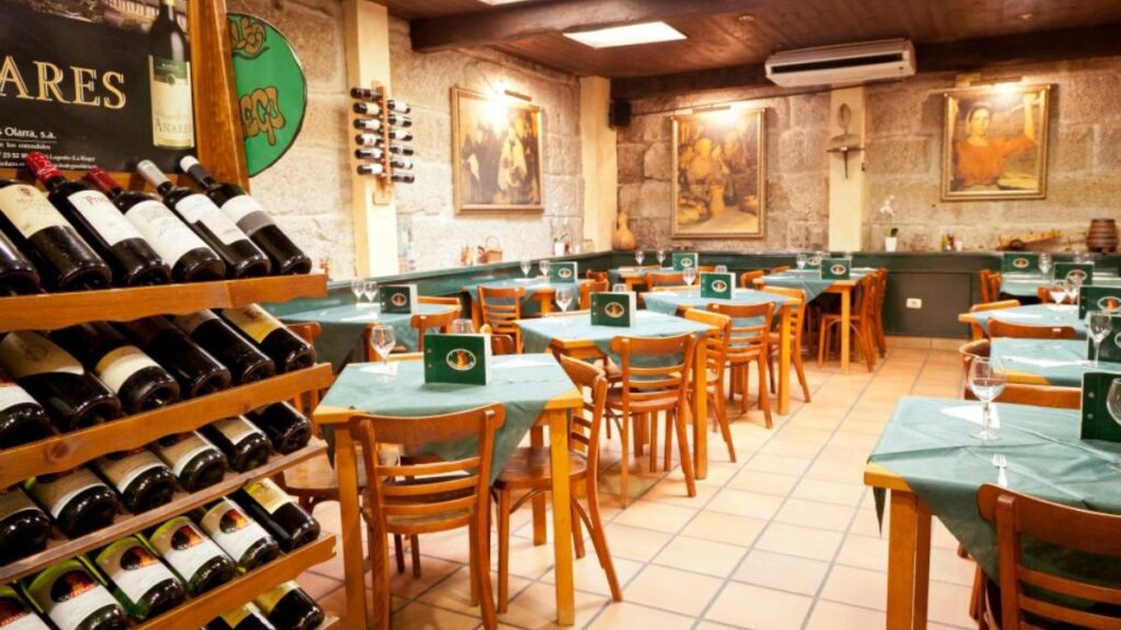 Sala del restaurante Soutomayor. Casa Soutomayor