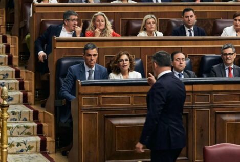 Abascal se harta de Sánchez y lo planta en el Congreso: «Indecente, corrupto, traidor»