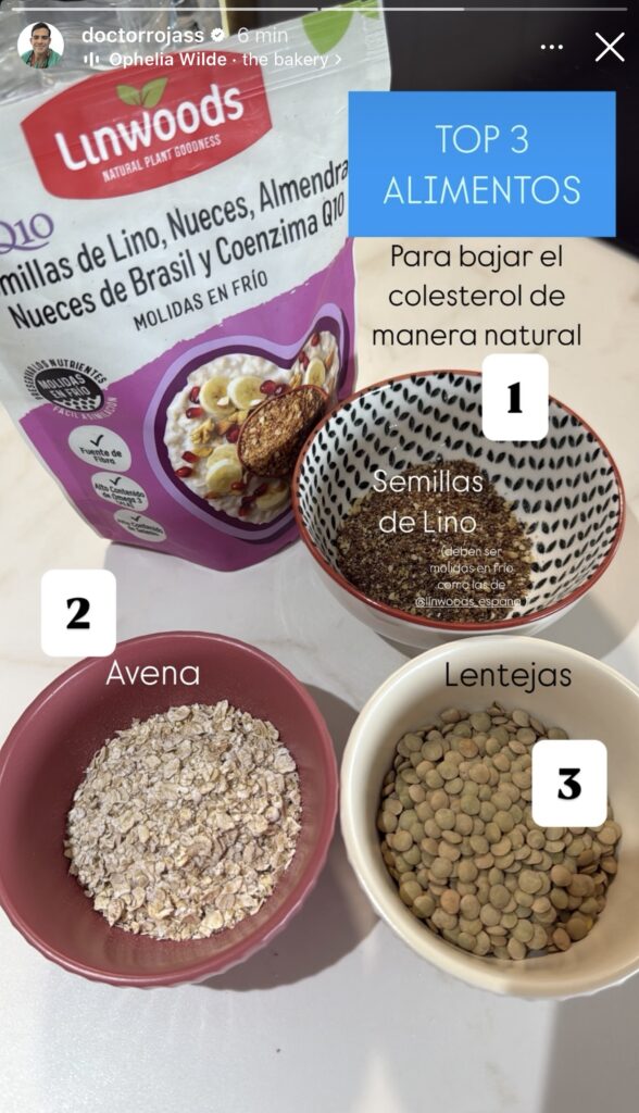 Mención de Aurelio Rojas sobre los alimentos que bajan el colesterol de forma natural | Redes sociales