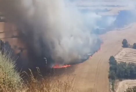 La Generalitat obliga a confinar a los vecinos de un pueblo en Lérida por un incendio agrícola