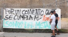 Una manifestación expresa en Cádiz el rechazo al preacuerdo sobre el convenio del metal
