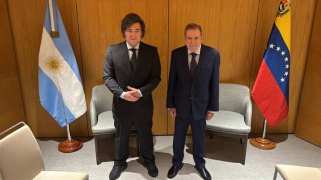 Milei recibe en Madrid a Edmundo González y un asilado en la embajada argentina en Caracas