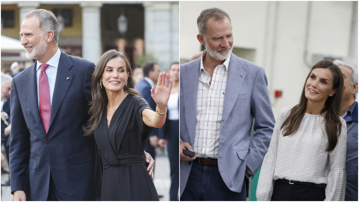 La semana más cariñosa de los Reyes: la cara de enamorado de Felipe y su gesto con Letizia