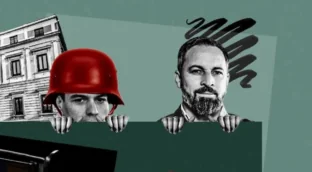 La derechita valiente se hace roja