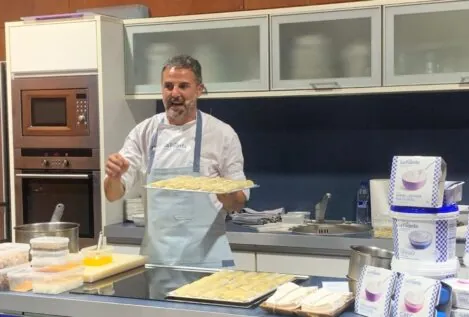 Santi Taura apadrina los yogures de La Fageda en un 'showcooking' en Palma de Mallorca