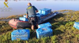 La Guardia Civil caza un alijo de 900 kilos de hachís en la costa de Chiclana