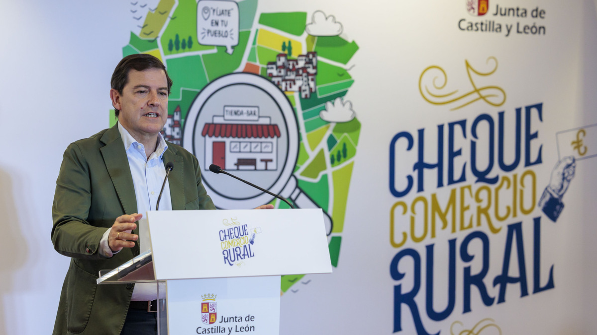 Mañueco presenta el Cheque Comercio Rural para reabrir tiendas en los pueblos de Castilla y León