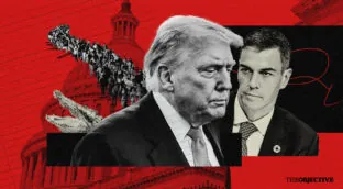 Sánchez no consigue provocar a Trump