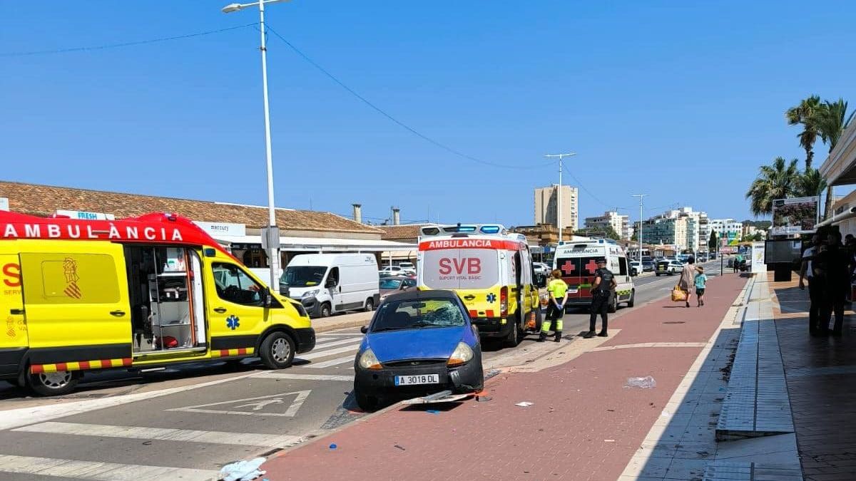 Un hombre atropella a varios peatones, entre ellos dos menores, en Alicante