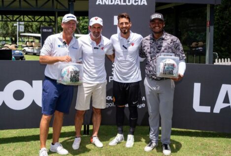 LaLiga participa en LIV Golf Andalucía con un circuito de FootGolf abierto por Figo y Aduriz