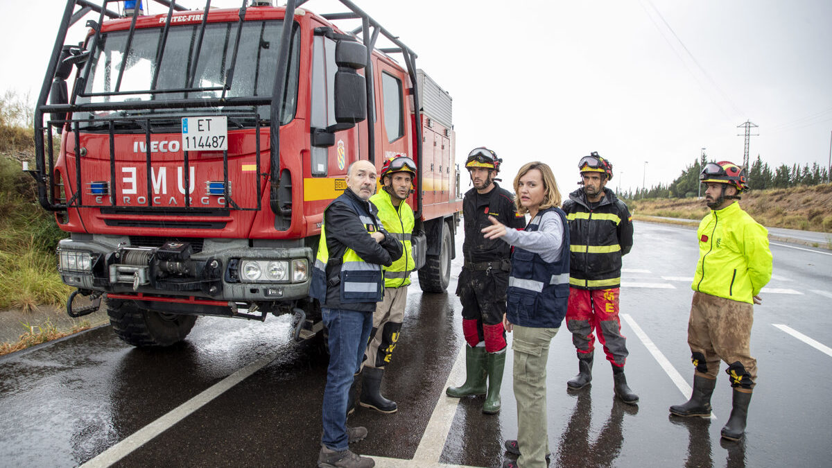La UME se despliega en Aragón tras los daños provocados por las fuertes tormentas