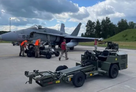 España despliega cazas por primera vez en Islandia con la OTAN frente a la injerencia rusa