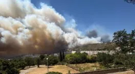 Un gran incendio obliga a cerrar el aeropuerto de Marsella (Francia)