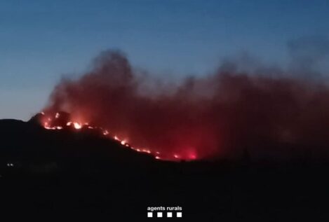 Illa solicita la intervención de la UME tras empeorar el incendio de Paüls (Tarragona)