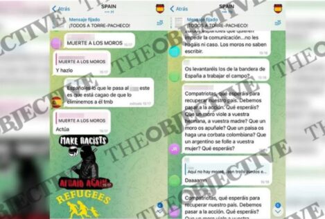 Los ultras mantienen Telegram  para la «caza» en Torre Pacheco: «Más mezquitas van a arder»