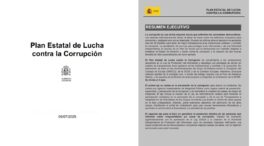 Consulte aquí el Plan Estatal de Lucha contra la Corrupción anunciado por Sánchez