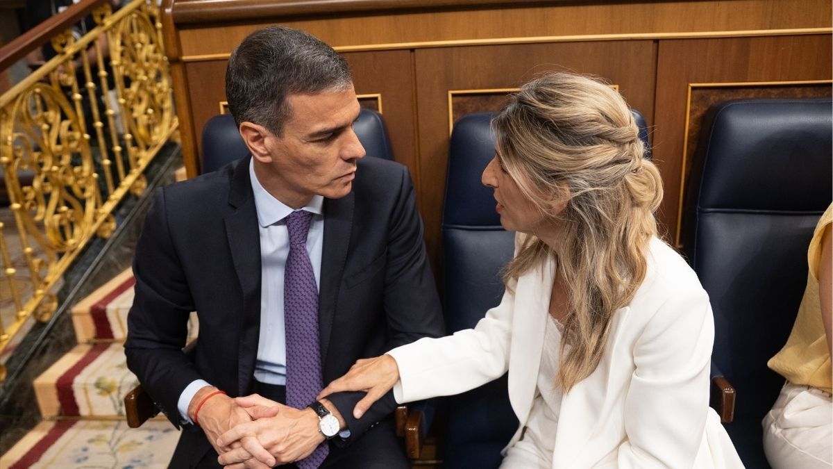Sánchez y Díaz esperan aprobar en septiembre el embargo de armas a Israel