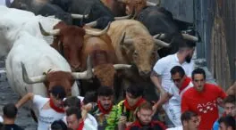 Los toros de Jandilla protagonizan un veloz quinto encierro de los Sanfermines