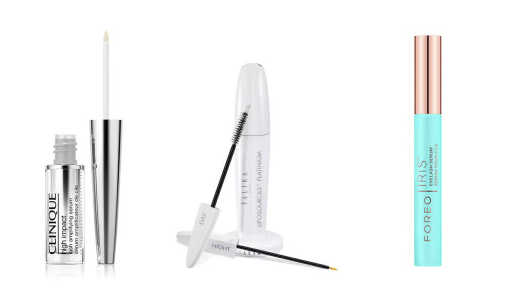 CLINIQUE Sérum High Impact Lash (31.32€) // TALIKA Sérums de día y noche (PVP: 99.95€) // FOREO Iris Eyelashes (PVP: 55.17€)