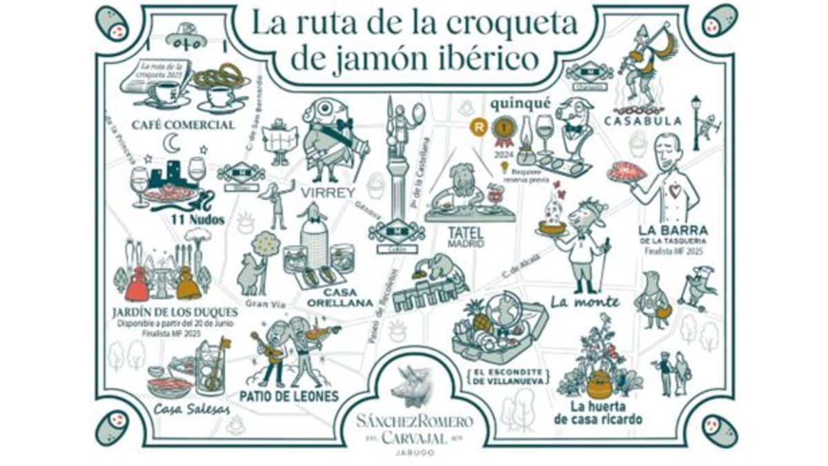 ‘La Ruta de la Croqueta’ de Sánchez Romero Carvajal regresa a Madrid