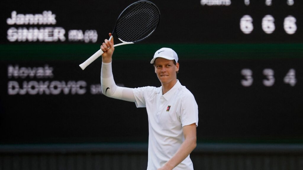 sinner djokovic resultado wimbledon