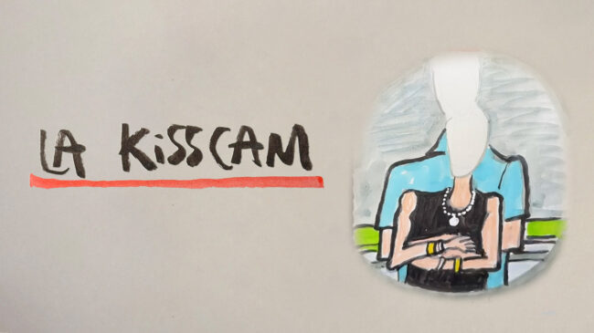 La viñeta sobre… la Kisscam de Pedro y Cristóbal (una historia de amor)