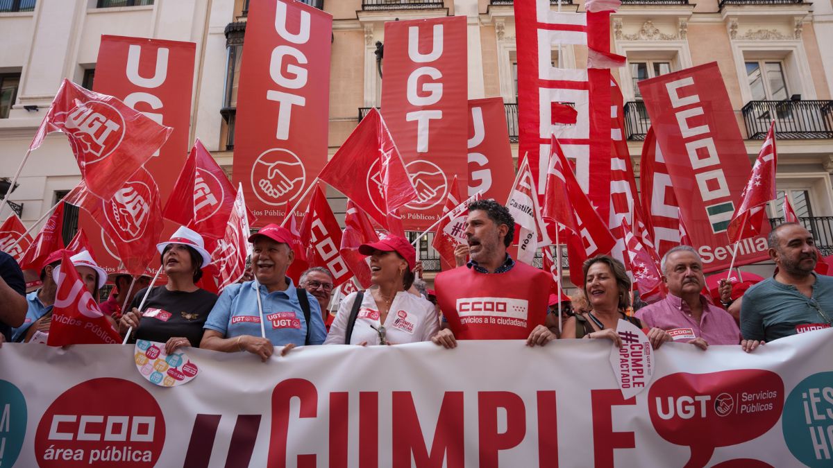 Aumentan un 23% los liberados sindicales en la Administración General del Estado en diez años