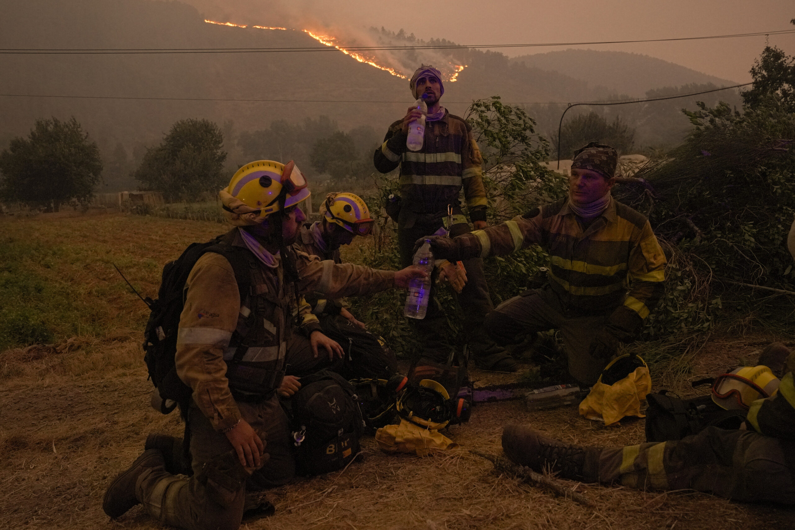Estabilizado el incendio de Larouco (Orense), el mayor de la historia de Galicia