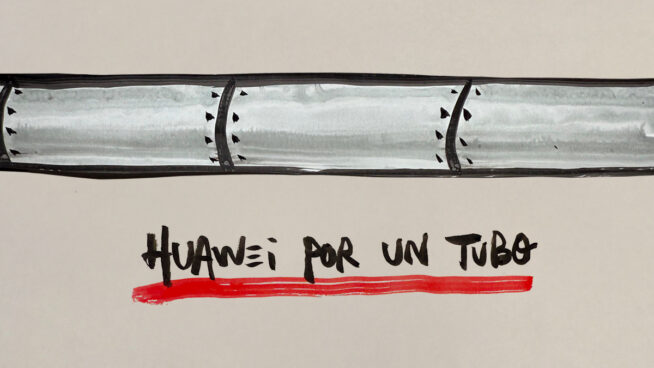 La viñeta sobre… Huawei por un tubo