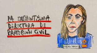 La viñeta animada sobre... la Excelentísima Directora de Protección Civil
