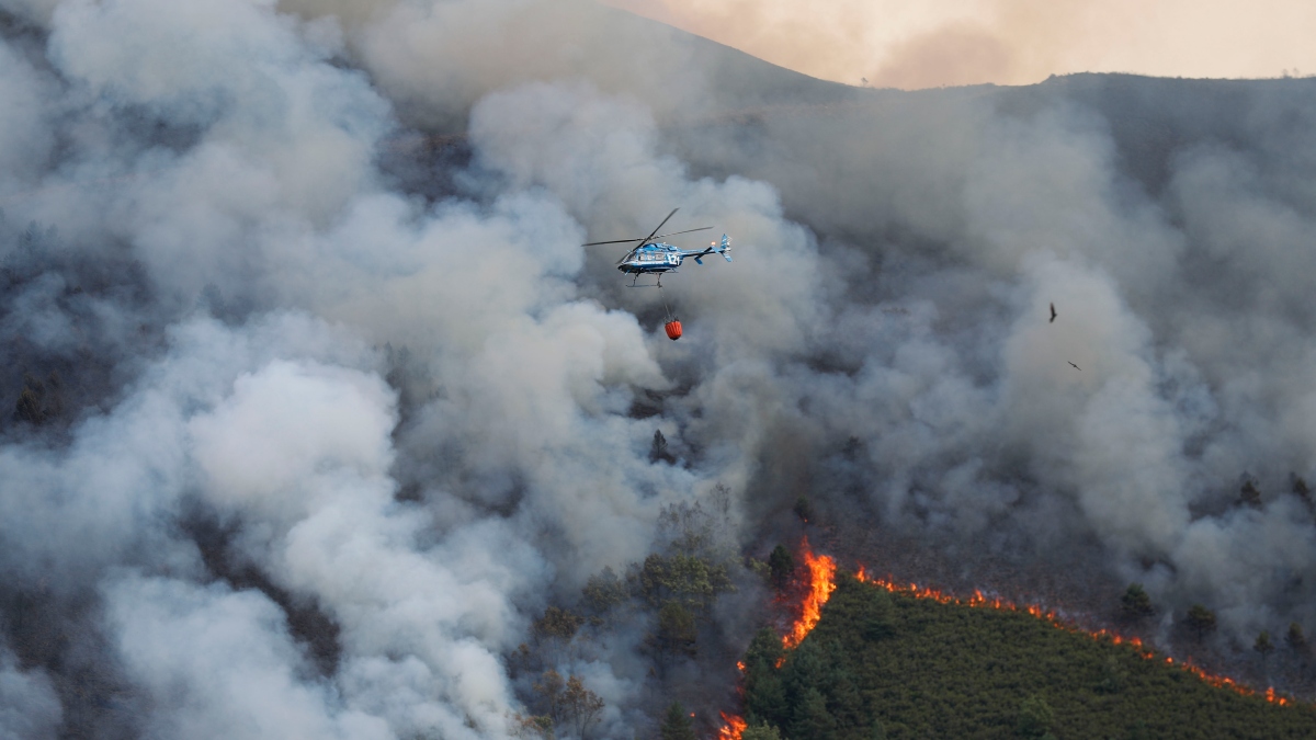 La Guardia Civil investiga a dos hombres por los incendios en Folgoso y Monterroso (Lugo)
