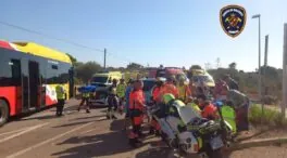 Nueve heridos, tres graves, al colisionar un autobús, una furgoneta y un coche en Mallorca
