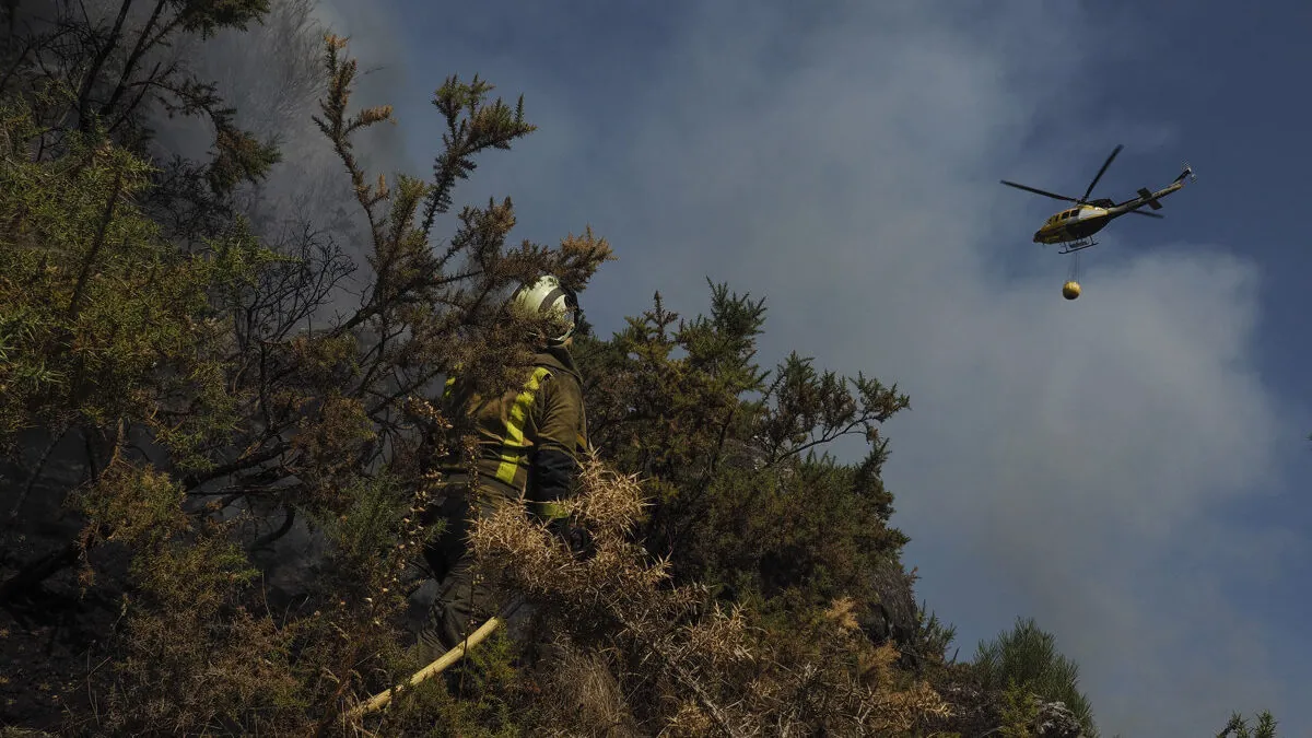 Arden 80.000 hectáreas en Galicia con siete incendios de nivel dos en Castilla y León