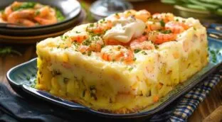 Cada vez que tengo una cena llevo este pastel de patata y se termina en un santiamén