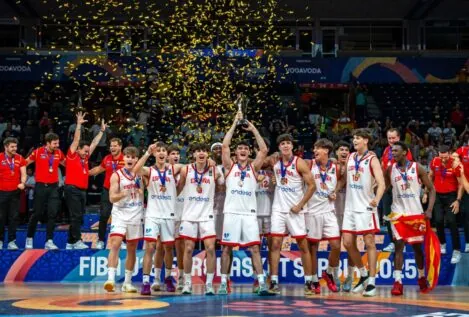España logra el oro en el Eurobasket sub-18 tras remontar ocho puntos en los segundos finales