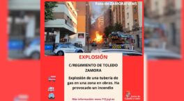 Dos heridos tras explotar una tubería de gas en Zamora