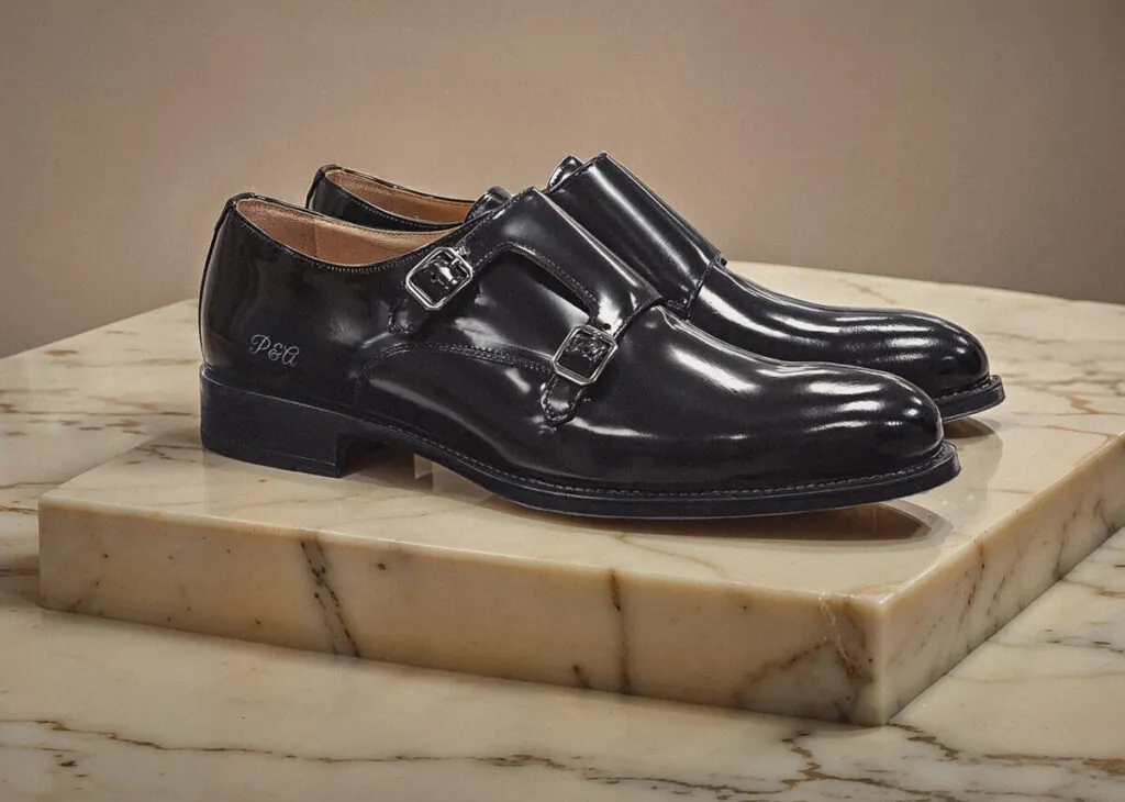 Zapatos negros realizados a mano de la firma Hockerty