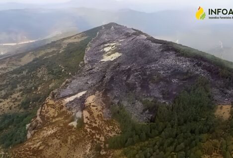 Extinguido el incendio forestal entre Aragüés del Puerto y Hecho (Huesca)