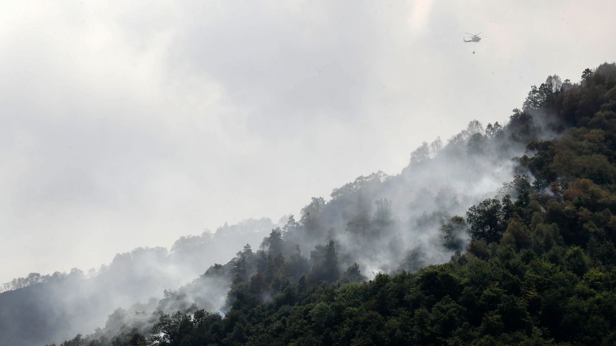 Asturias sigue este lunes con un índice ‘muy alto’ de riesgo de incendios forestales