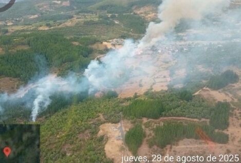 Desalojan un municipio en León tras declararse un incendio «probablemente intencionado»