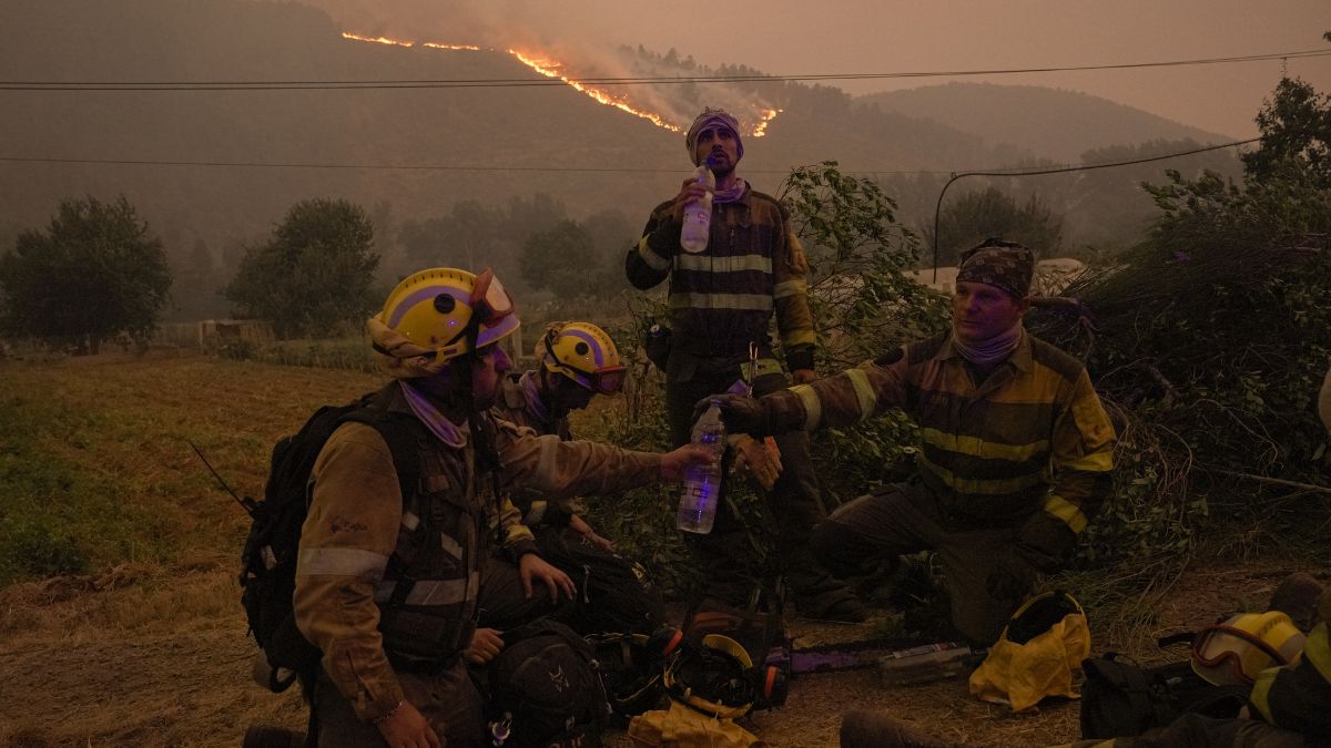 Estabilizado el incendio de Larouco (Orense), el mayor de la historia de Galicia