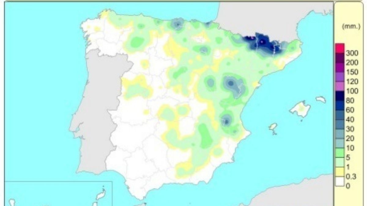 Las lluvias acumuladas desde octubre están en 605 l/m2, un 11% por encima de lo normal